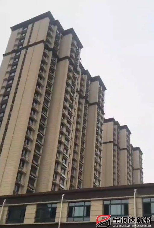 外墻保溫裝飾一體板應用東明碧水學府 外墻保溫裝飾一體板應用東明碧水學府